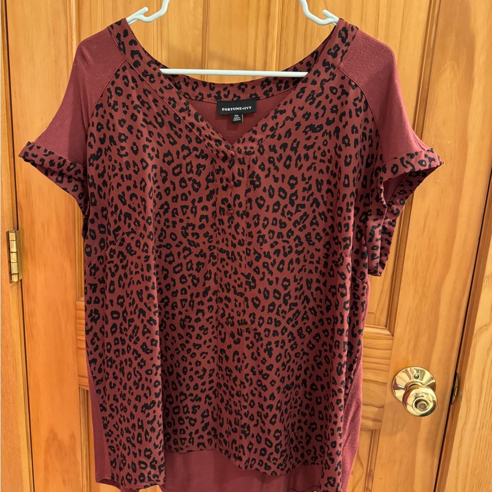 Maroon and animal print! Cannot go wrong!